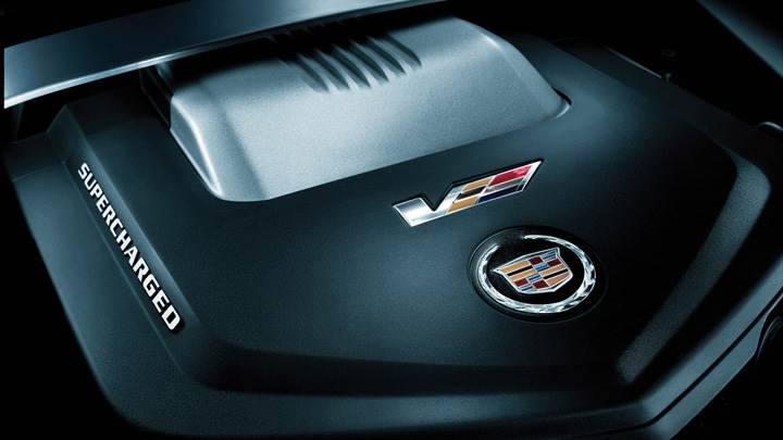 Engine Closeup Of 2011 Cadillac CTS-V